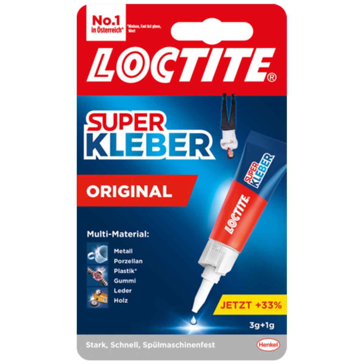 LOCTITE Superkleber Sekundenkleber Alleskleber flüssig 3+1g