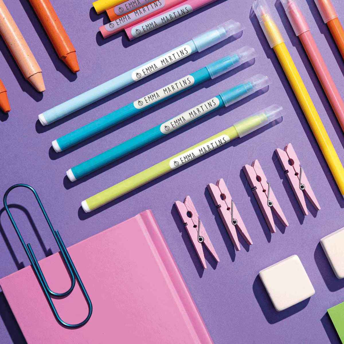 COLOP Pen MARKY Refill-Kit Etiketten für Namensstempel 96 Stück -Stiftetiketten-