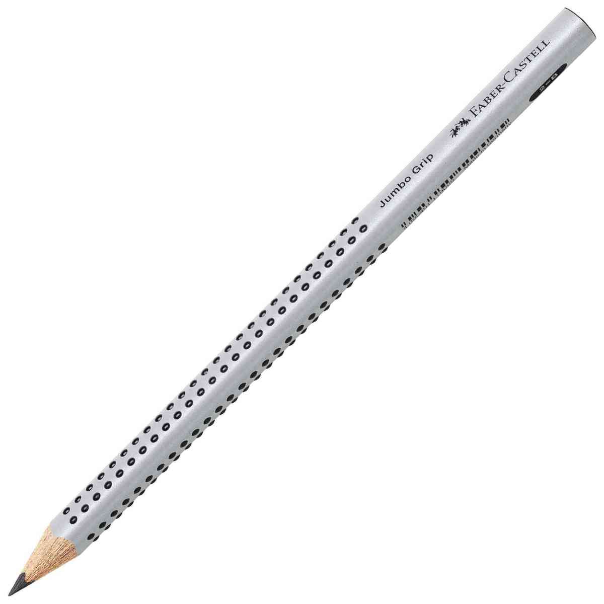 FABER CASTELL Bleistift Jumbo GRIP B silber