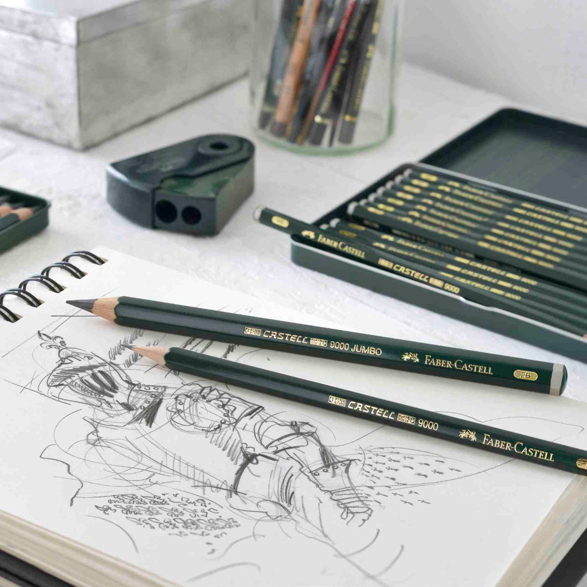 FABER CASTELL Bleistift 9000 Jumbo Härte 2B