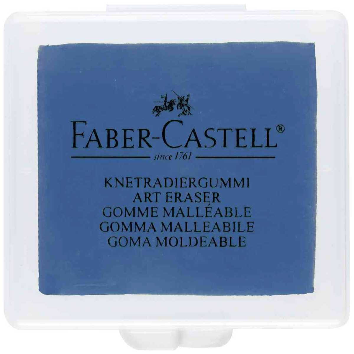 FABER CASTELL Knetradiergummi ART ERASER Trend 3 Stück blau bromeere türkis