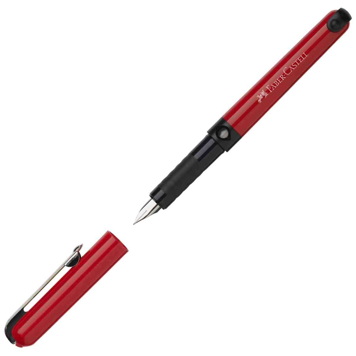 FABER CASTELL Schulfüller Fresh M für R+L rot