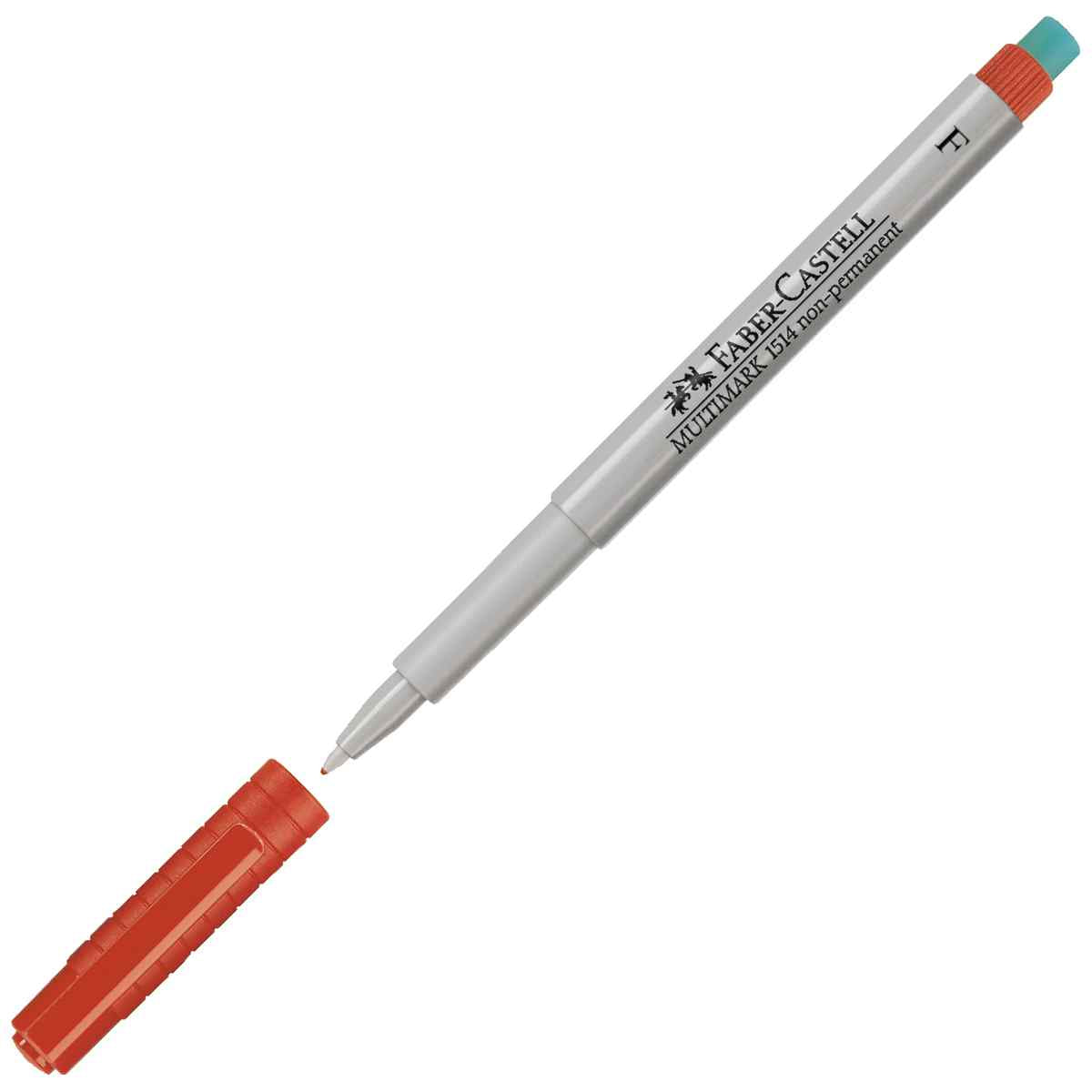 FABER CASTELL Folienstift MULTIMARK 0,6mm non-permanent F rot