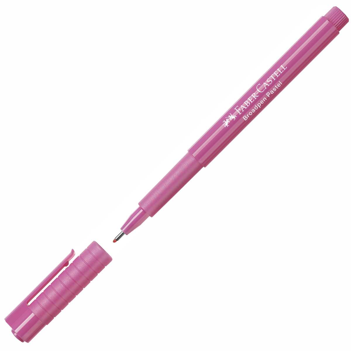 FABER CASTELL Fineliner 1554 BROADPEN 0,8mm past.purpurrosa