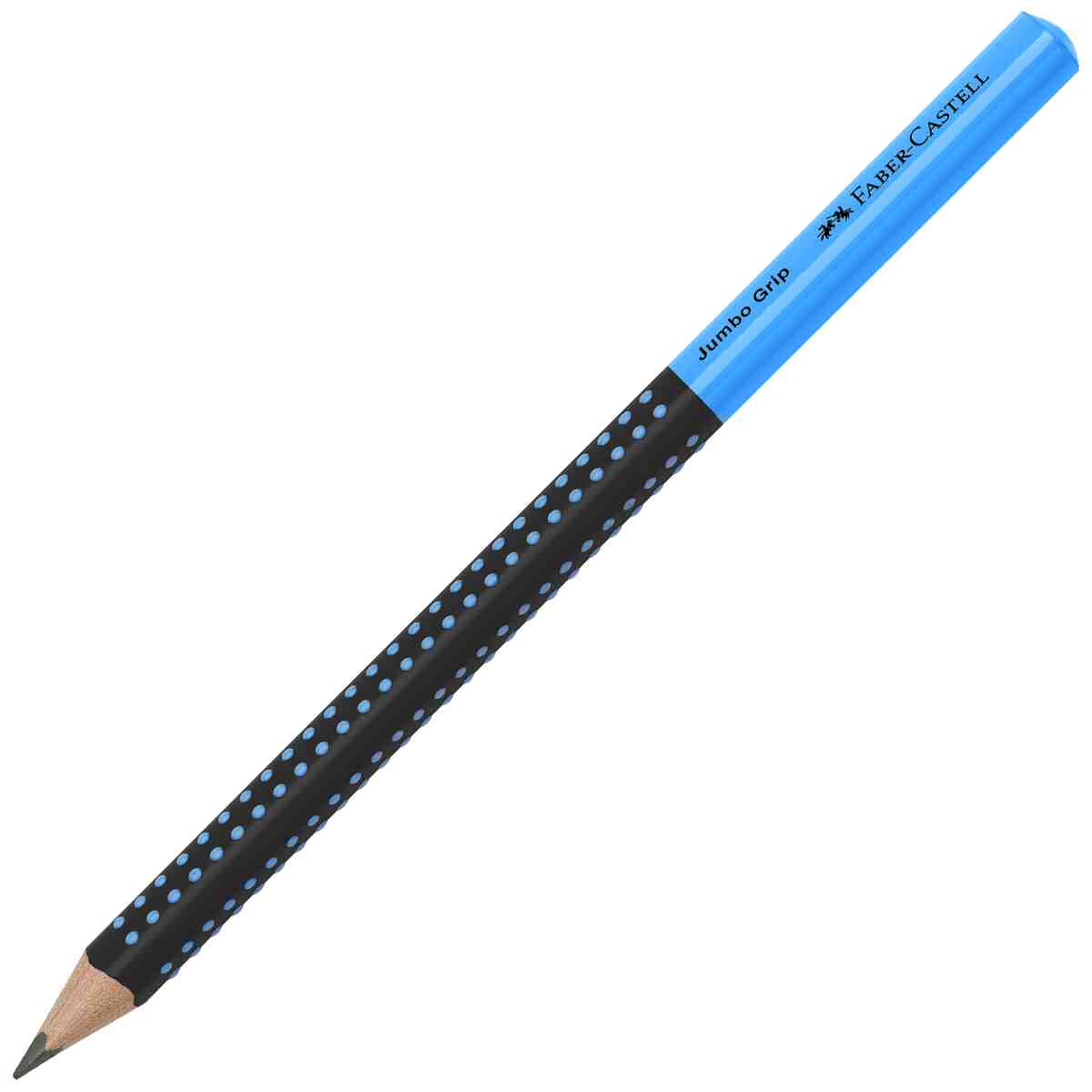 FABER CASTELL Bleistift Jumbo GRIP schwarz/blau HB