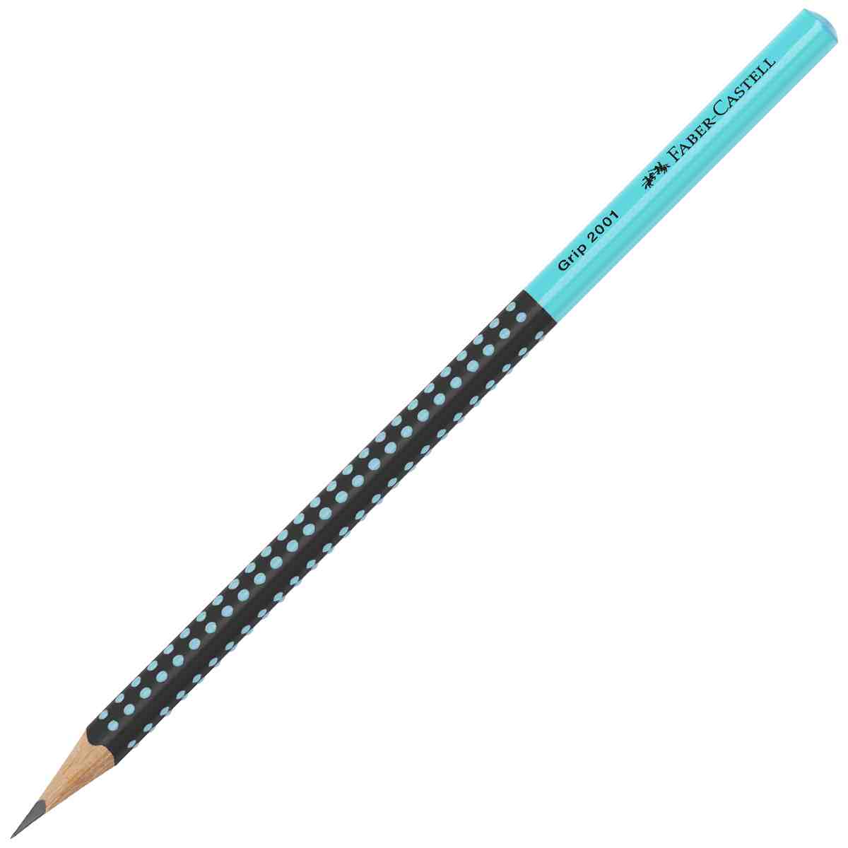 FABER CASTELL Bleistift GRIP 2001 Nr. 2 1/2 HB schwarz / türkis