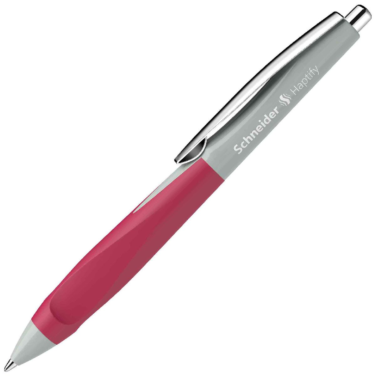 SCHNEIDER Kugelschreiber HAPTIFY salbei grau/magenta