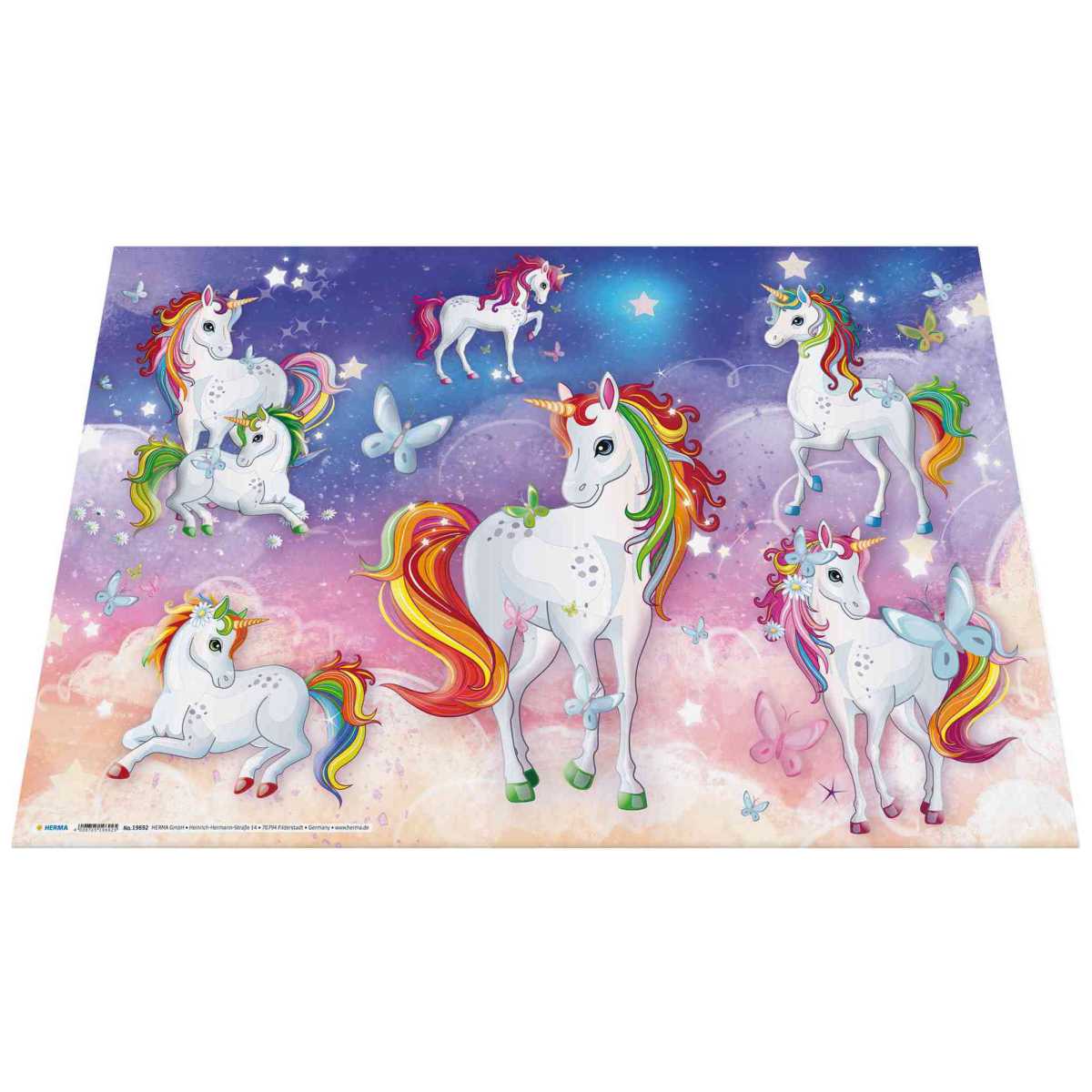 HERMA Schreibunterlage 55 x 35 cm Einhorn