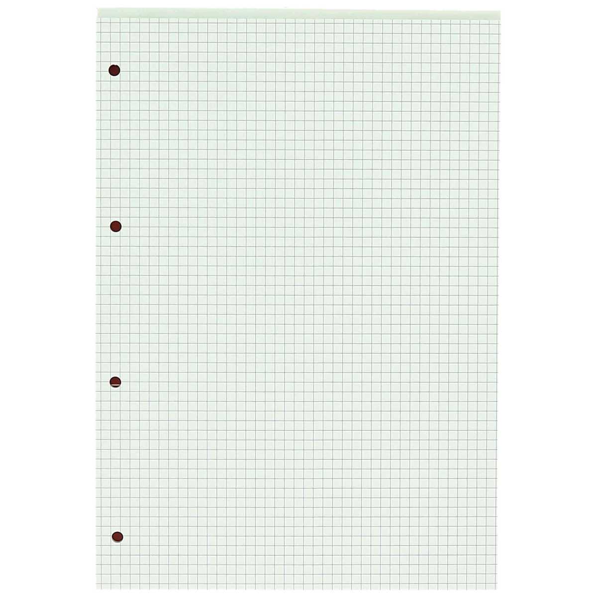 LANDRE Briefblock OFFICE A4 50 Blatt kariert 4-fach gelocht 10 Stück
