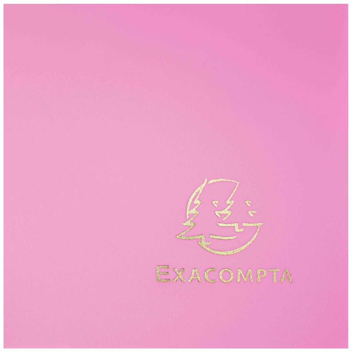 EXACOMPTA Sammelmappe A4 Kunststoff mit Gummi fuchsia