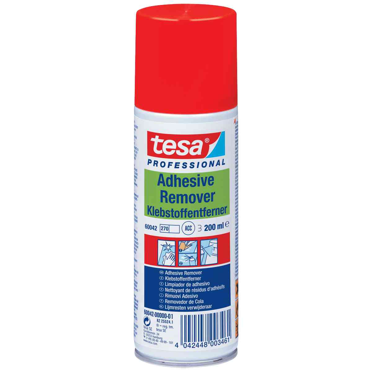 TESA Klebstoffentferner Spray Adhesive Remover 200ml transparent