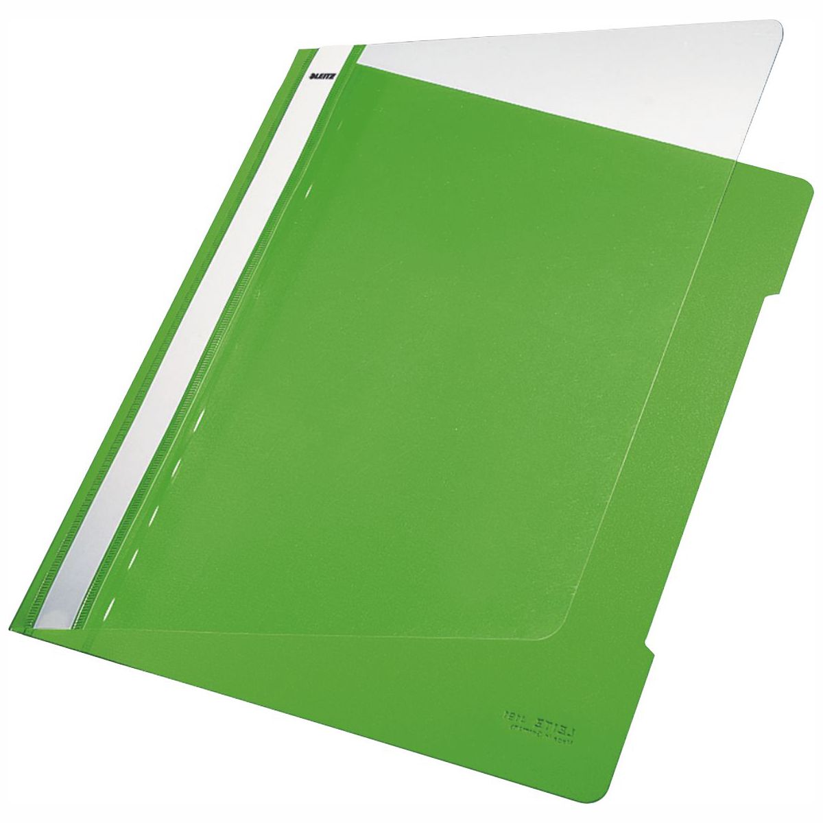 LEITZ Schnellhefter 4191 A4 PVC hellgrün mit transparentem Vorderdeckel
