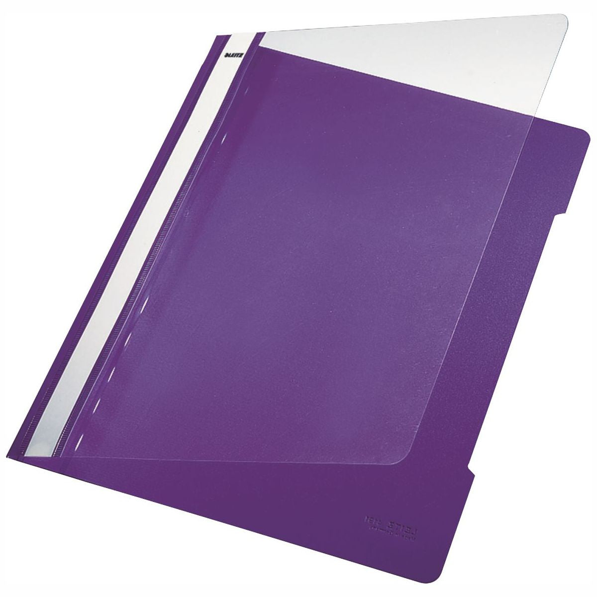 LEITZ Schnellhefter 4191 A4 PVC violett mit transparentem Vorderdeckel