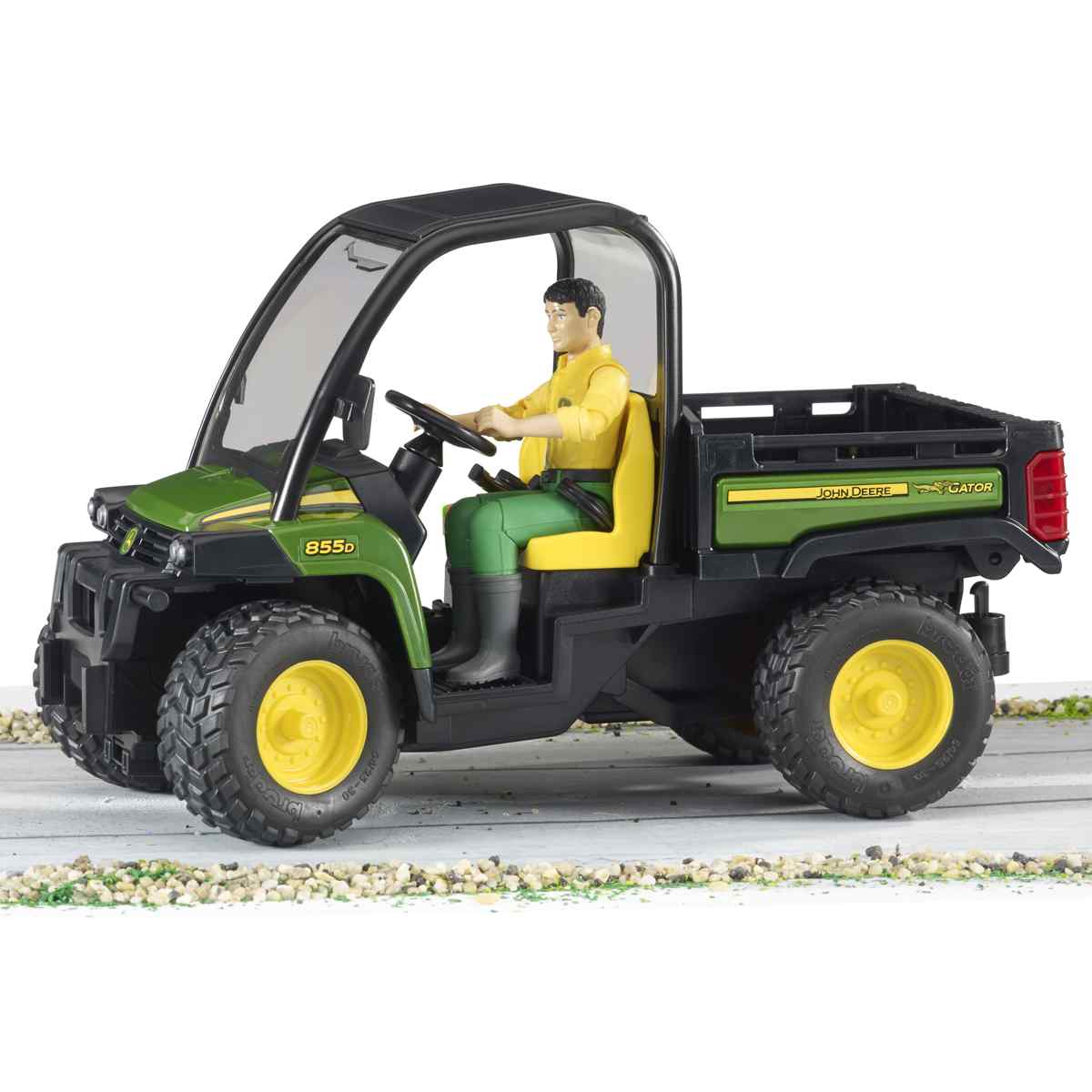 BRUDER 02490 John Deere Gator XUV 855D mit Fahrer