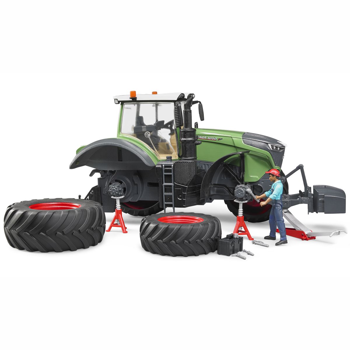 BRUDER 04041 Fendt 1050 Vario mit Mechaniker und
Werkstattausstattung