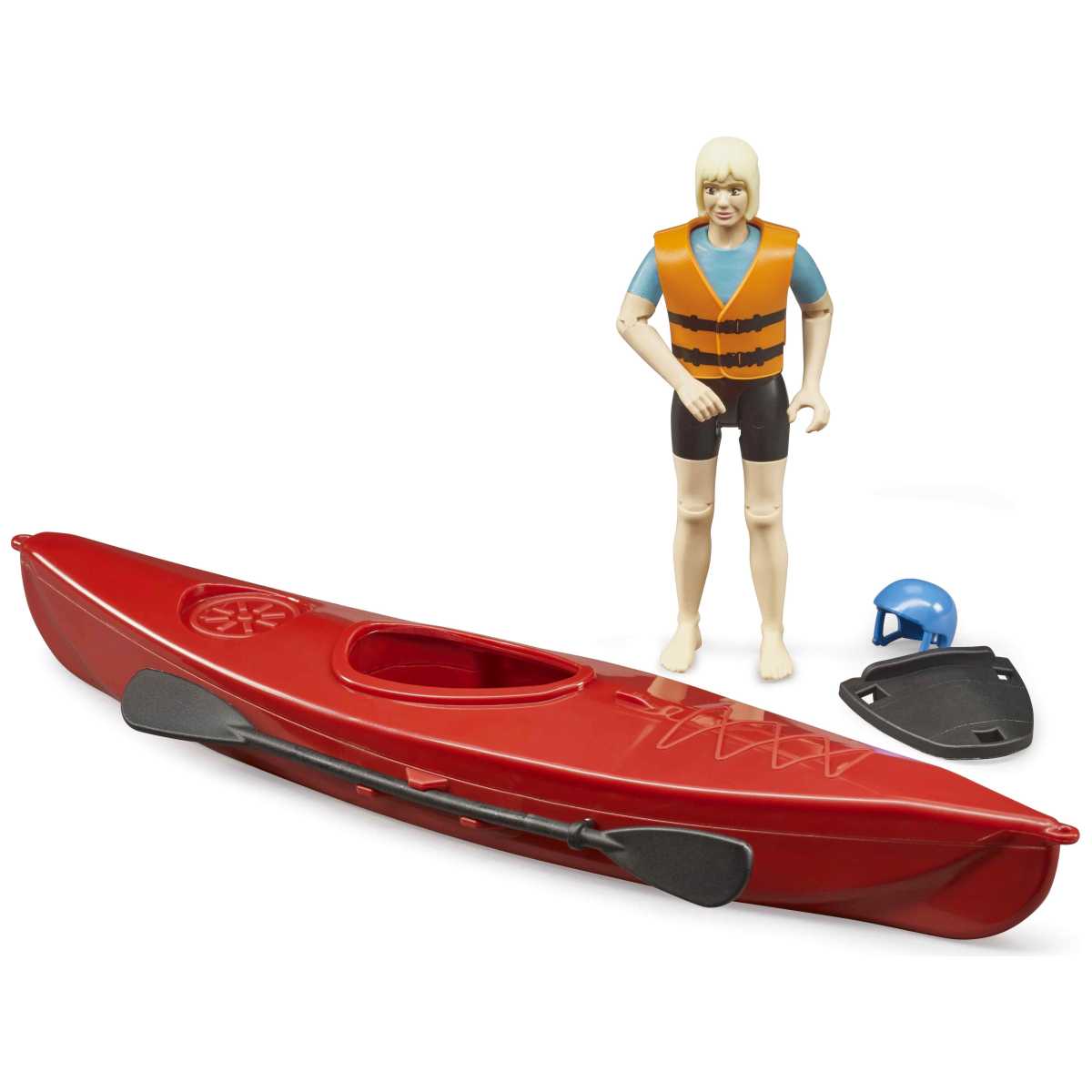 BRUDER 63155 bworld Kajak mit Figur