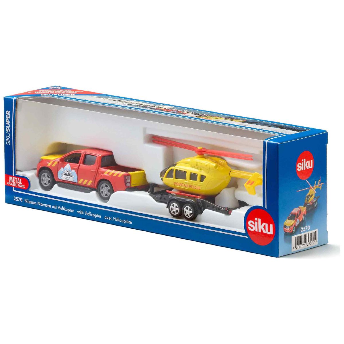 SIKU 2570 Nissan Navara mit Helikopter 1:50 *NEU 2026*