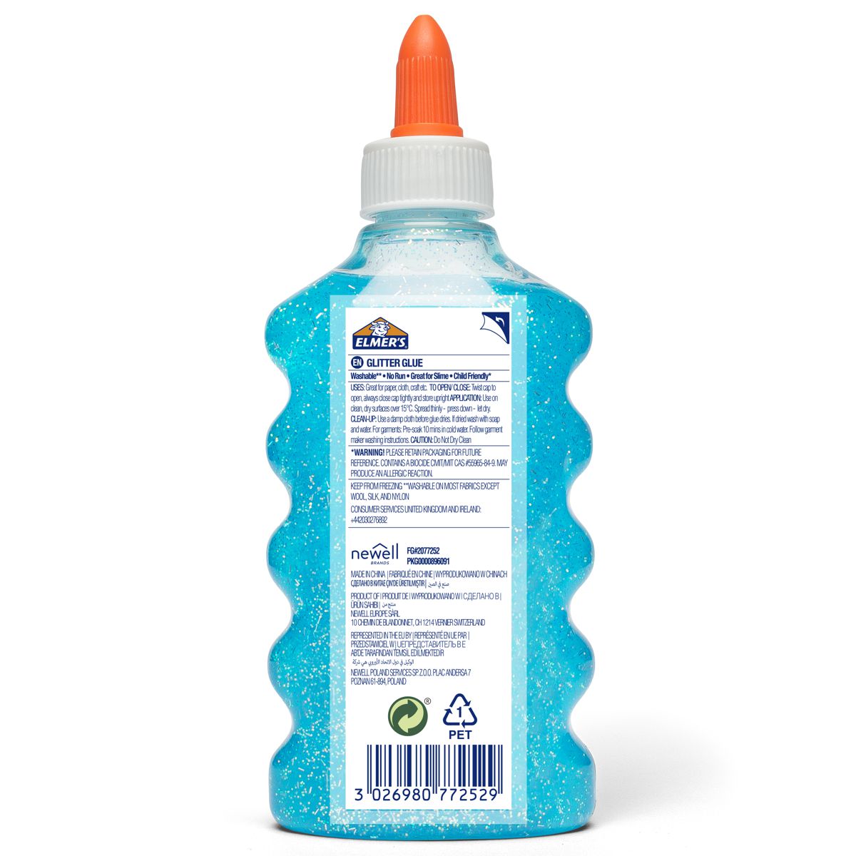 ELMERS Schulkleber 177ml Glitzerkleber blau