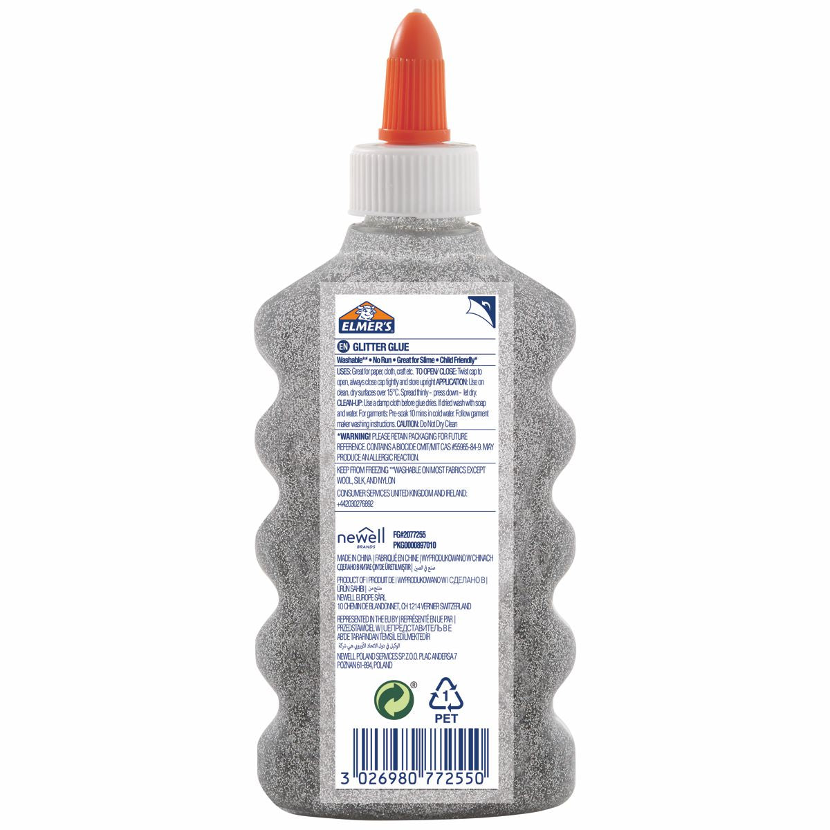 ELMERS Schulkleber 177ml Glitzerkleber silber