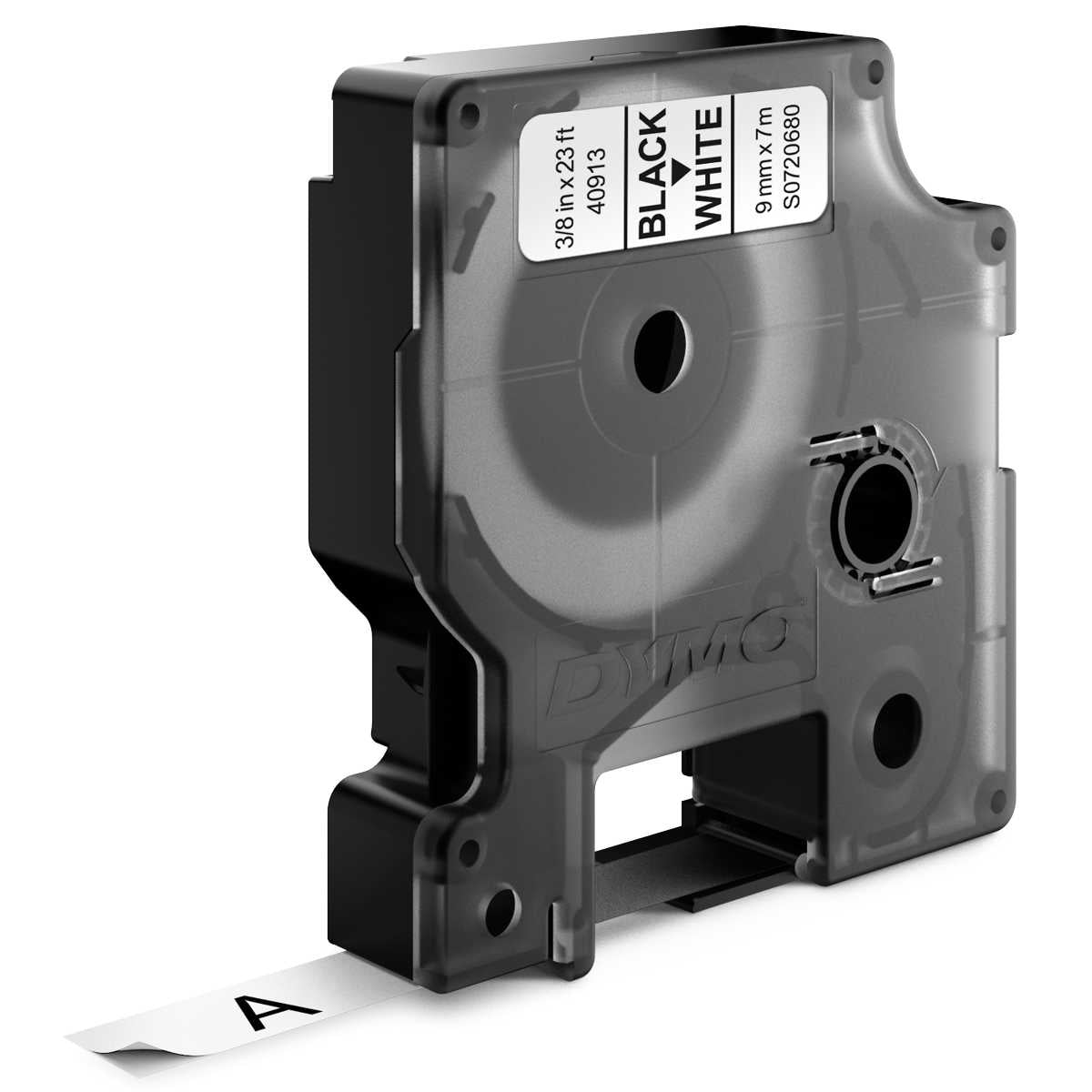DYMO Schriftband D1 40913 9mm schwarz / weiß 10 Stück -SPARPACK-
