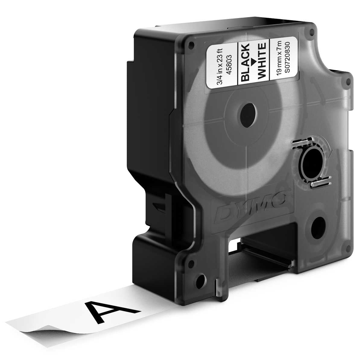 DYMO Schriftband D1 45803 19mm schwarz / weiß 10 Stück -SPARPACK-