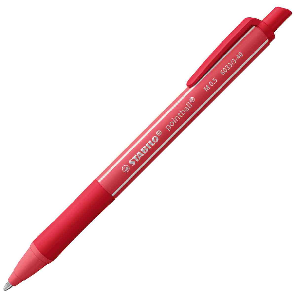 STABILO Kugelschreiber 6033 pointball colorful 0,5mm rot