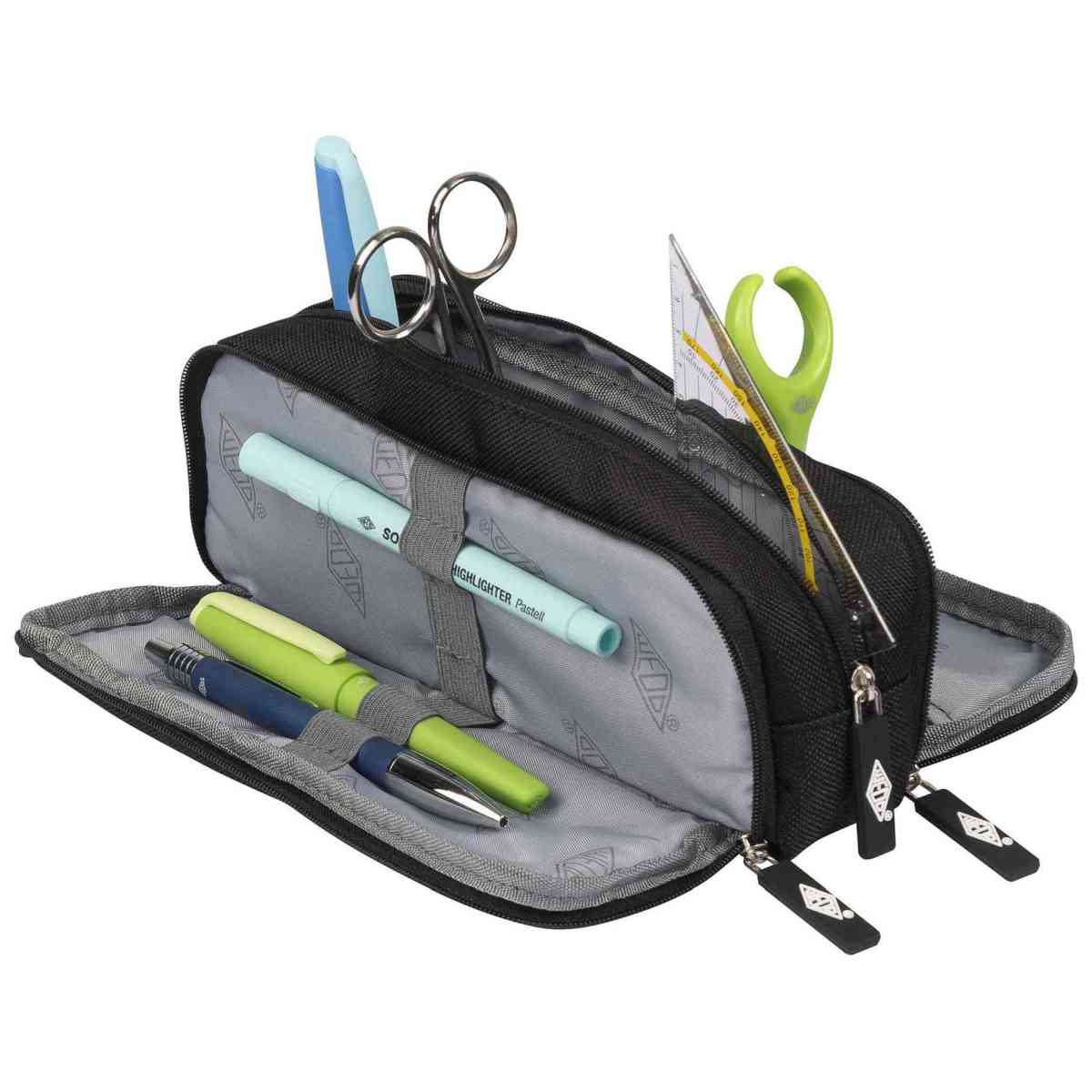 WEDO Mäppchen Schlamperbox Business mit 3 Fächern schwarz