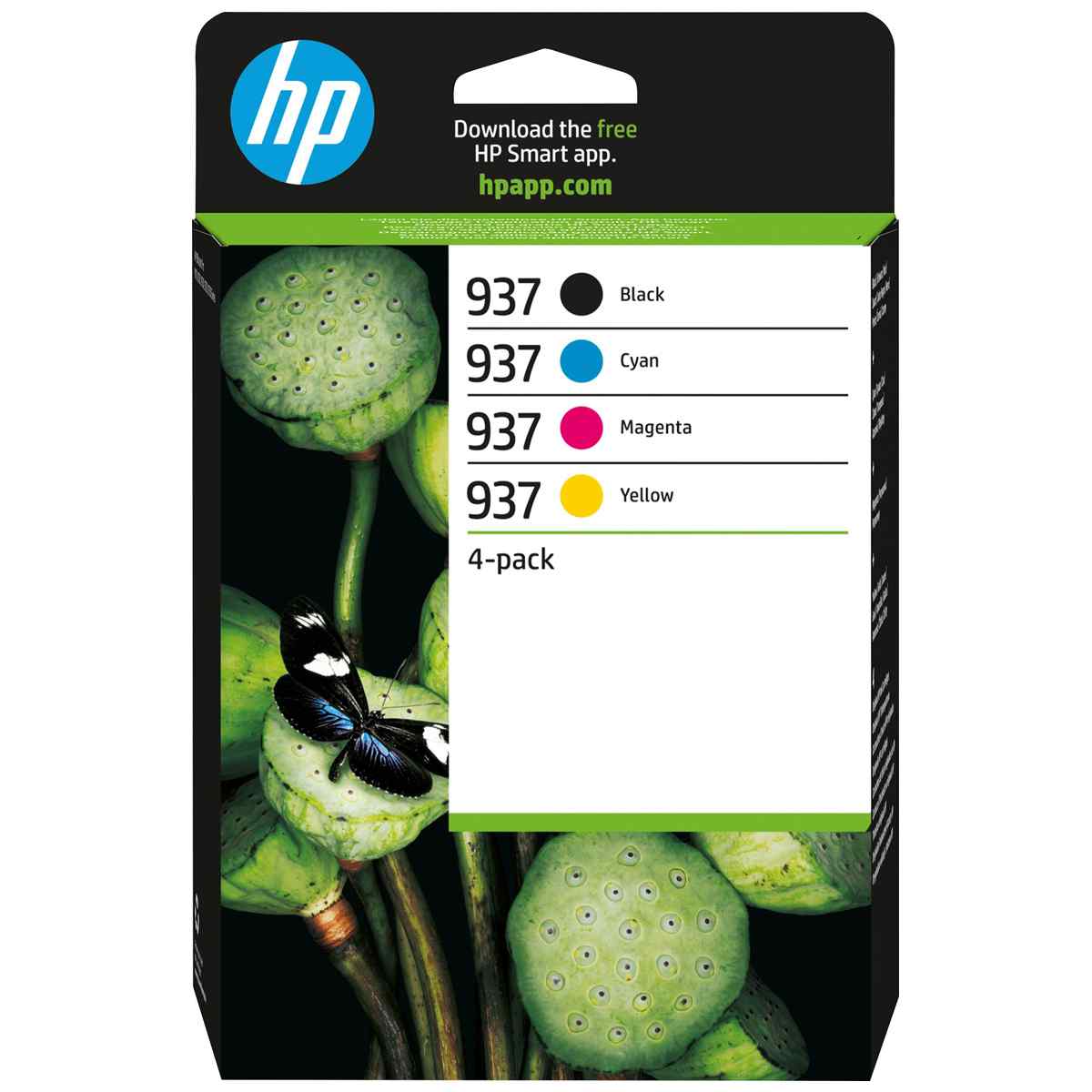 HP Tinte Nr. 937 Multipack C / M / Y / BK 4 Stück 3.850 Seiten