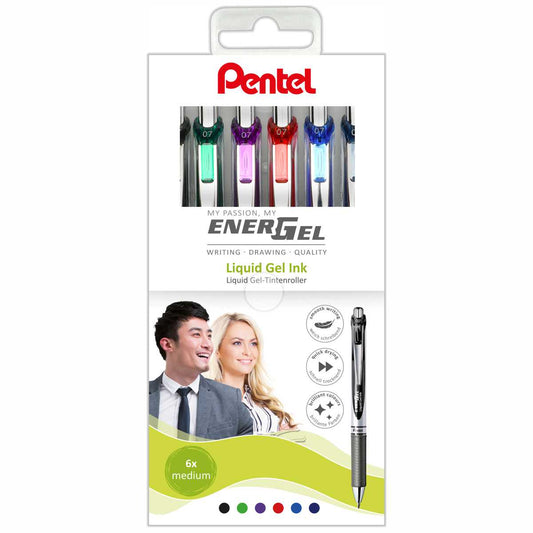 PENTEL Liquid Gelschreiber 07 EnerGel BL77 | 6 Farben