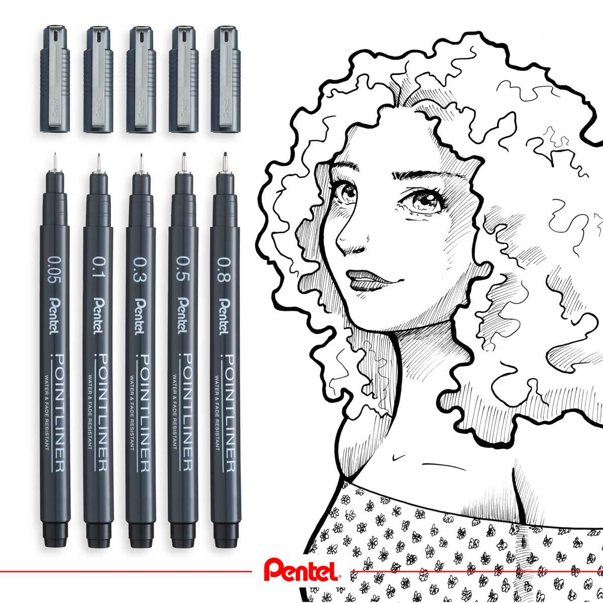 PENTEL Pigmentliner S20P 0,05mm schwarz