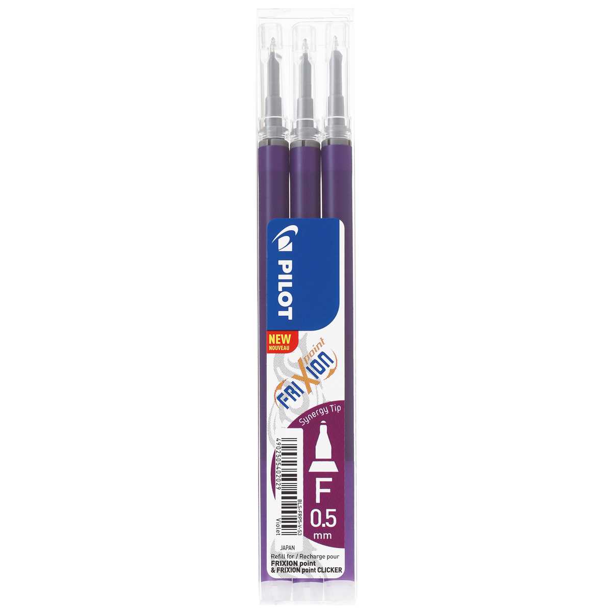 PILOT FriXion Needle Point Ersatzmine 0,5mm violett 3 St