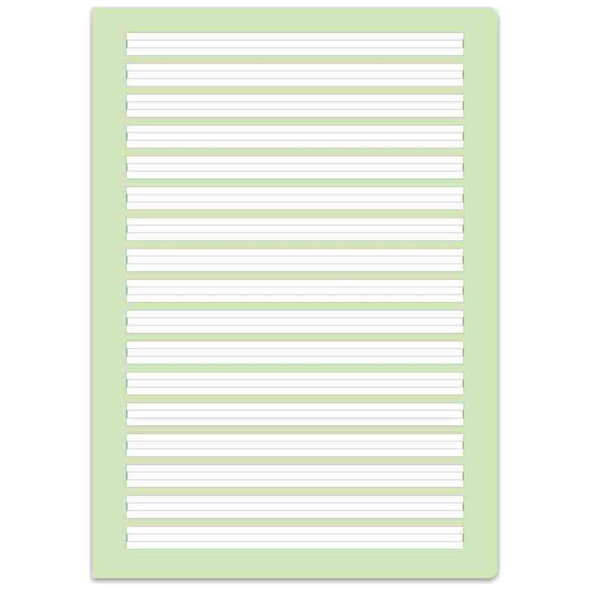 STAUFEN Style Heft A4 32 Blatt liniert 2. Klasse LIN 2 farbig hinterlegt