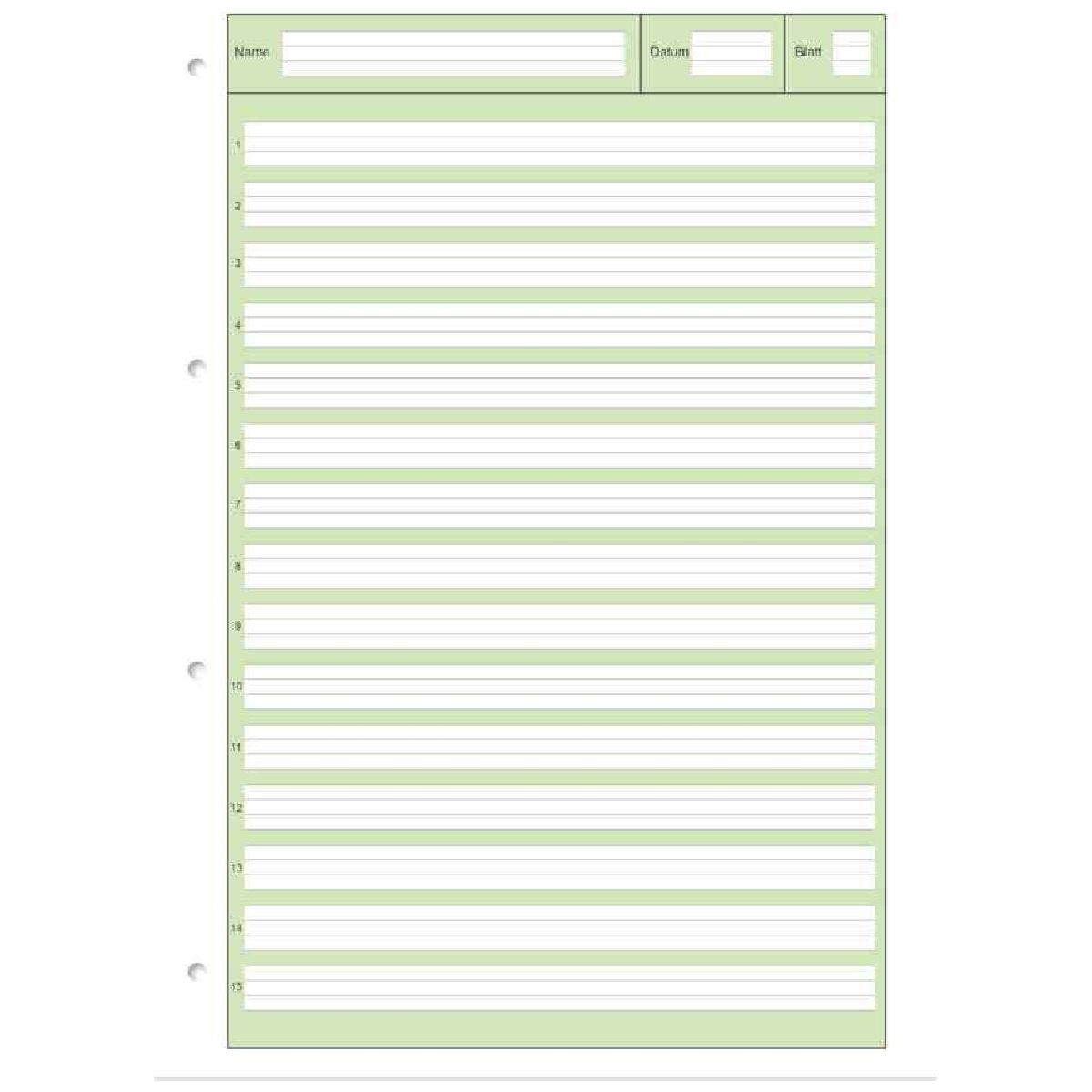 STAUFEN Arbeitsblätterblock STYLE A4 LIN 2 liniert (2. Klasse) 50 Blatt
