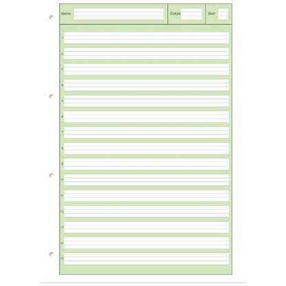 STAUFEN Arbeitsblätterblock STYLE A4 LIN 2 liniert (2. Klasse) 50 Blatt