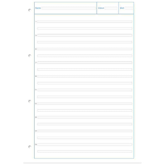 STAUFEN Arbeitsblätterblock STYLE A4 LIN 3 liniert (3. Klasse) 50 Blatt