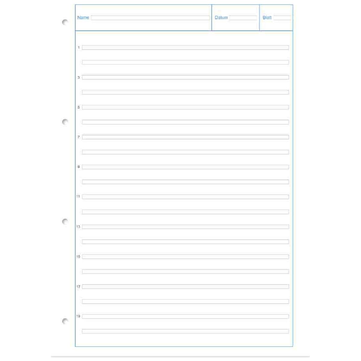 STAUFEN Arbeitsblätterblock STYLE A4 LIN 3 liniert (3. Klasse) 50 Blatt
