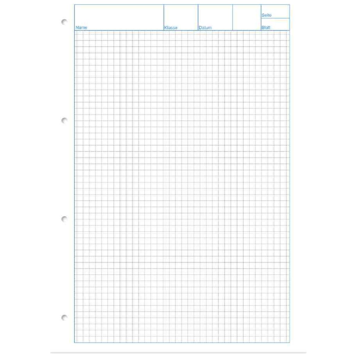 STAUFEN Arbeitsblätterblock STYLE A4 LIN 22 kariert (ab 2. Klasse) 50 Blatt