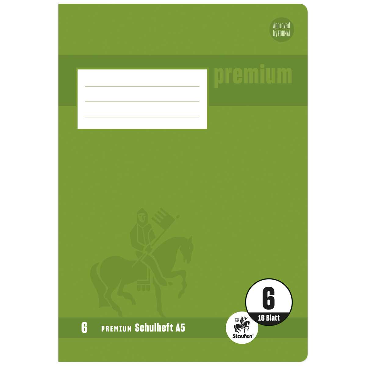 STAUFEN Premium Heft A5 16 Blatt LIN 6