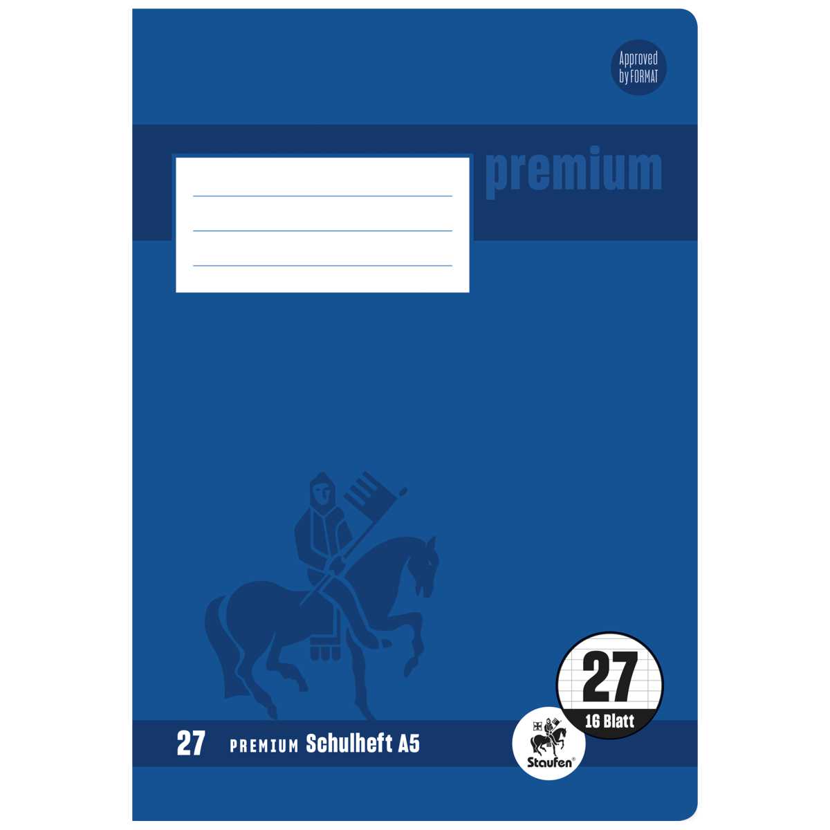 STAUFEN Premium Heft A5 16 Blatt LIN 27
