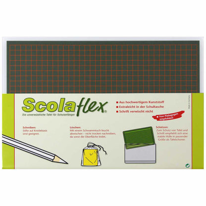 SCOLAFLEX Schülertafel VA Übungslineatur + kariert 7mm 20040