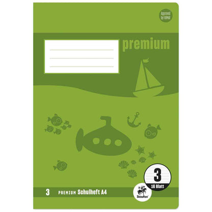 STAUFEN Premium Heft A4 16 Blatt LIN 3