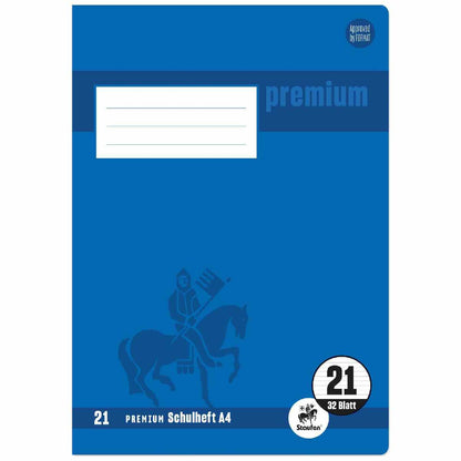 Schulheft  A4 32Bl 90g Lin21 Premium liniert