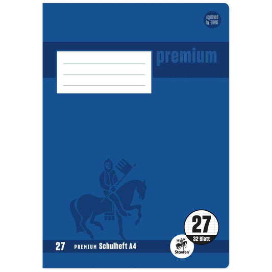 Schulheft  A4 32Bl 90g Lin27 Premium liniert mDR