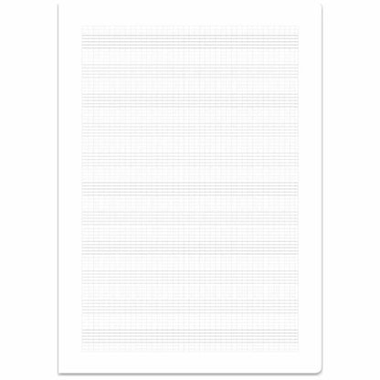 Notenheft A4 8B 90gl Notensysteme m Hilfslinie