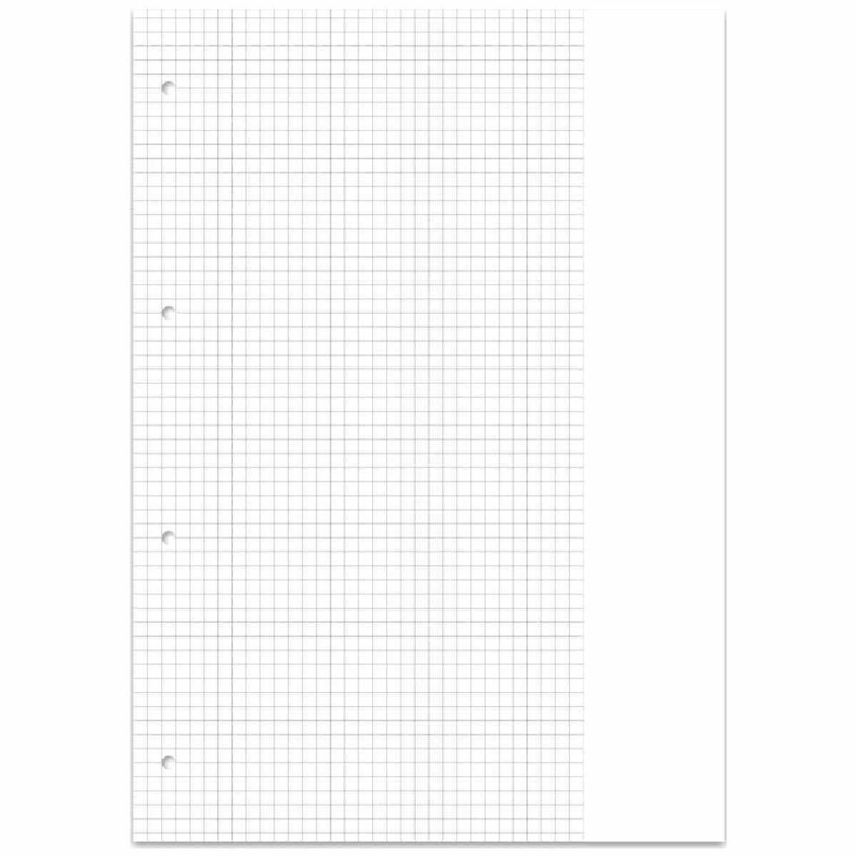 STAUFEN Premium Ringbucheinlage A4 50 Blatt LIN 26 kariert mit Rand