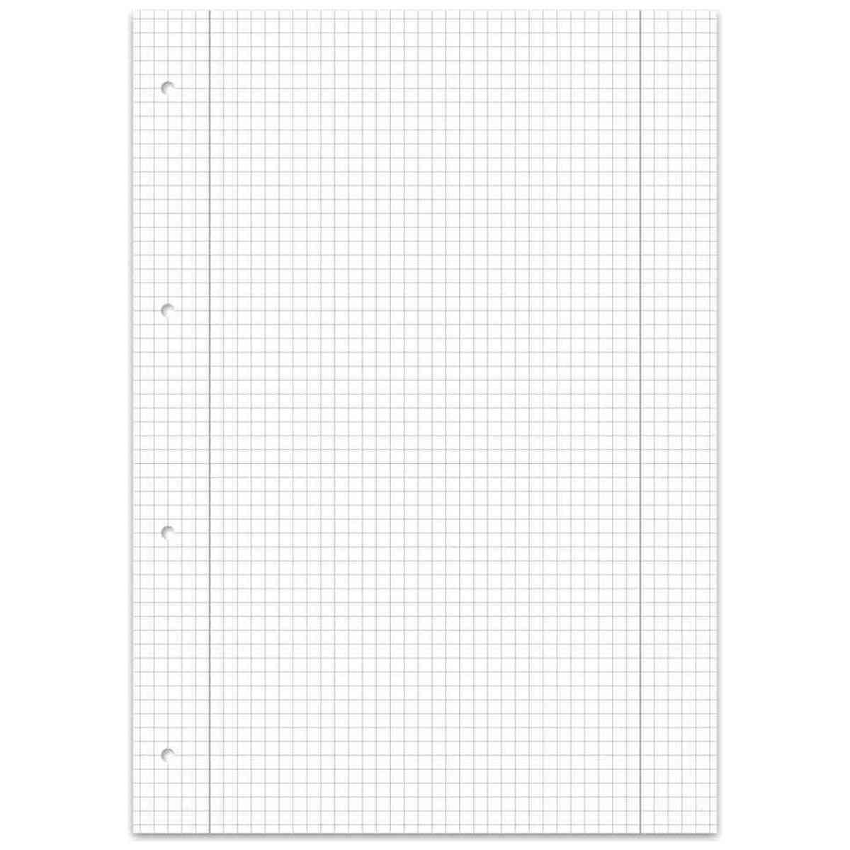 STAUFEN Ringbucheinlage A4 50 Blatt LIN28 kariert mit Doppelrand