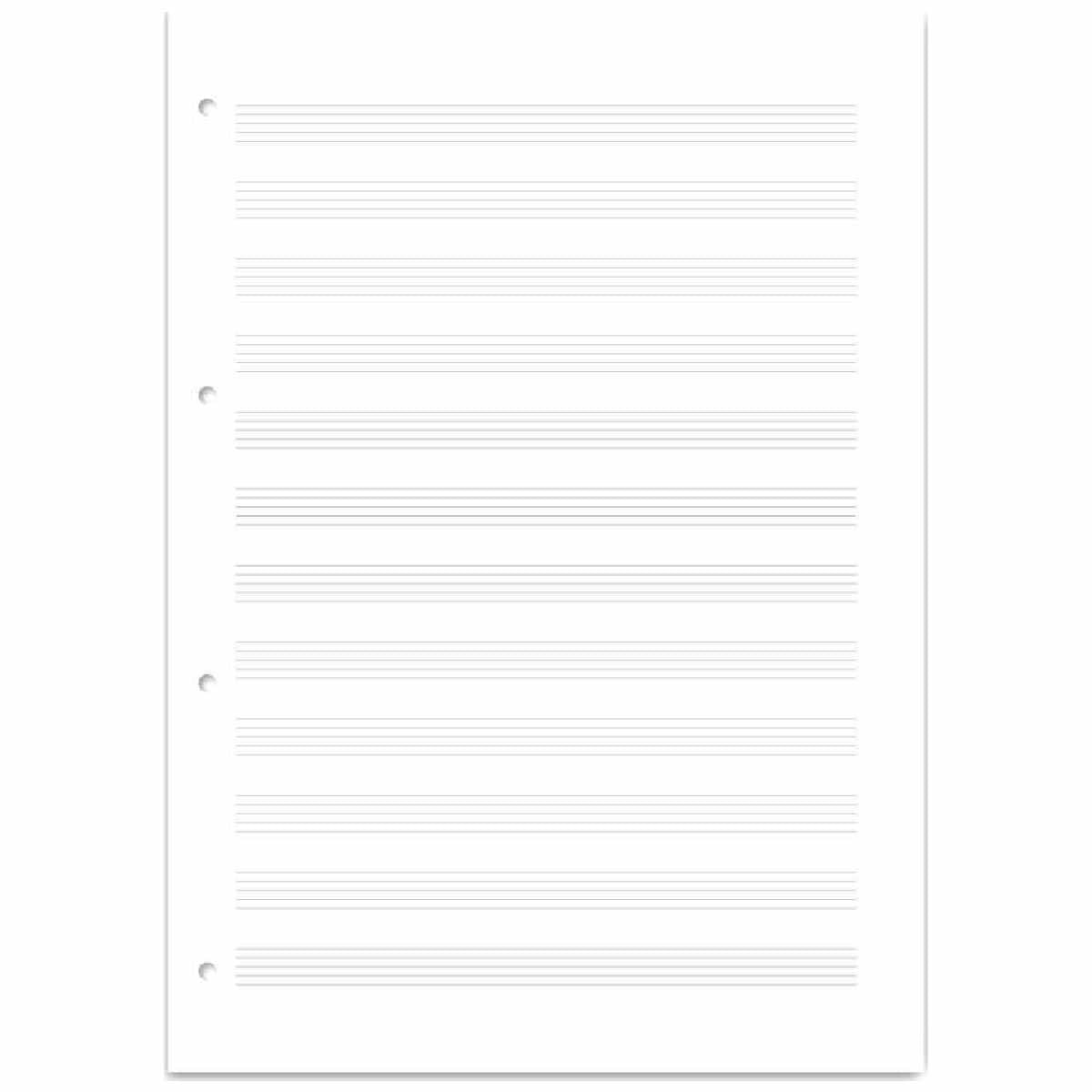 STAUFEN Collegeblock 46715 A4 90g 50 Blatt Notenlineatur