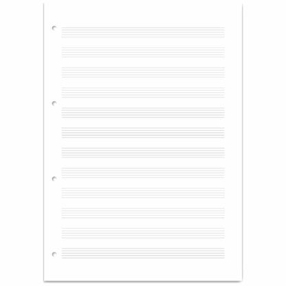 STAUFEN Collegeblock 46715 A4 90g 50 Blatt Notenlineatur