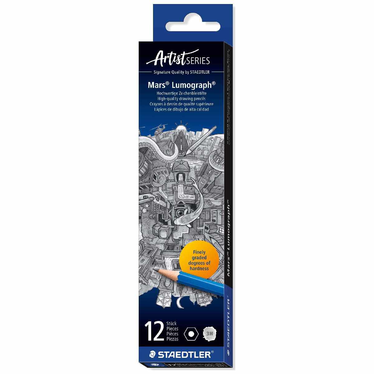 STAEDTLER Bleistift Mars Lumograph 100-3H