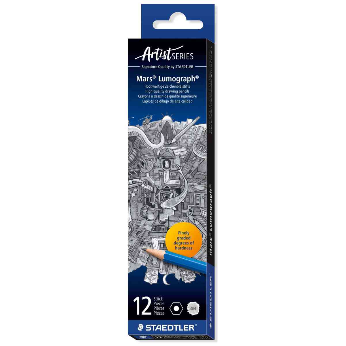 STAEDTLER Bleistift Mars Lumograph 100-4H